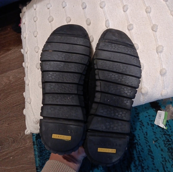 Cole Haan ZeroGrand Womens Wingtip Oxfords Black Suede Casual Shoes size 8b - Picture 4 of 7